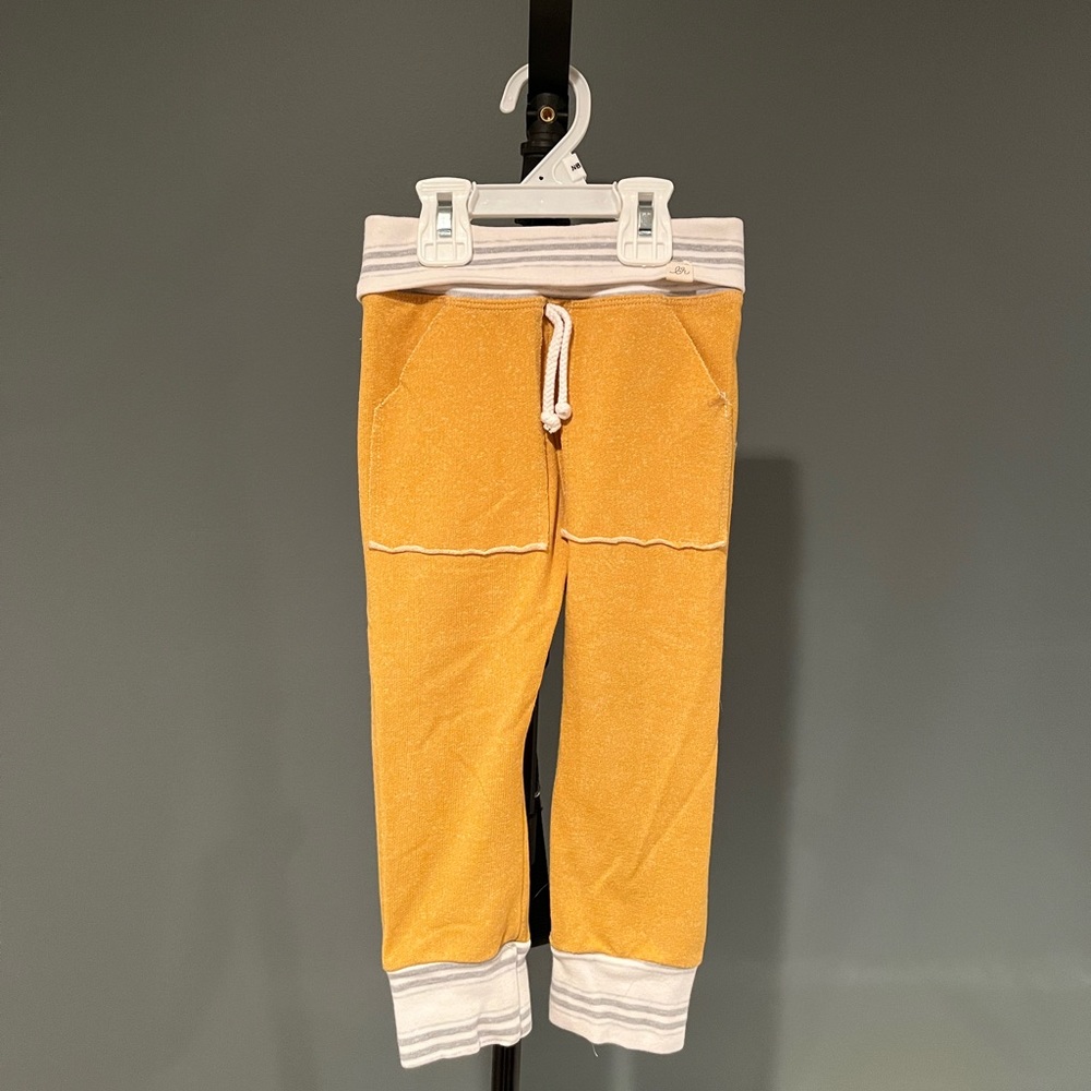 Lulu & Roo 24m Mustard-Colored Fold Over Joggers